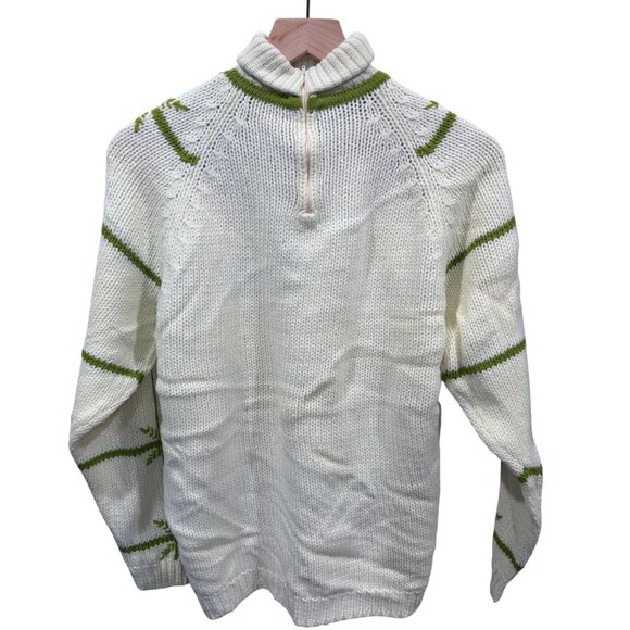 Vintage Carol Brent 1960’s Grandma Mock Neck Snowflake Ski Sweater - Picture 3 of 4